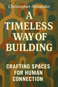Cover of 'A timeless way of building'